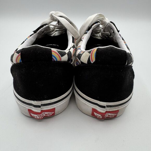 Vans Ward OTW Womens 9 Rainbow Checkerboard Black White Low Top Skate Shoes - Picture 9 of 9